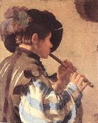 TERBRUGGHEN, Hendrick The Flute Player et oil painting reproduction